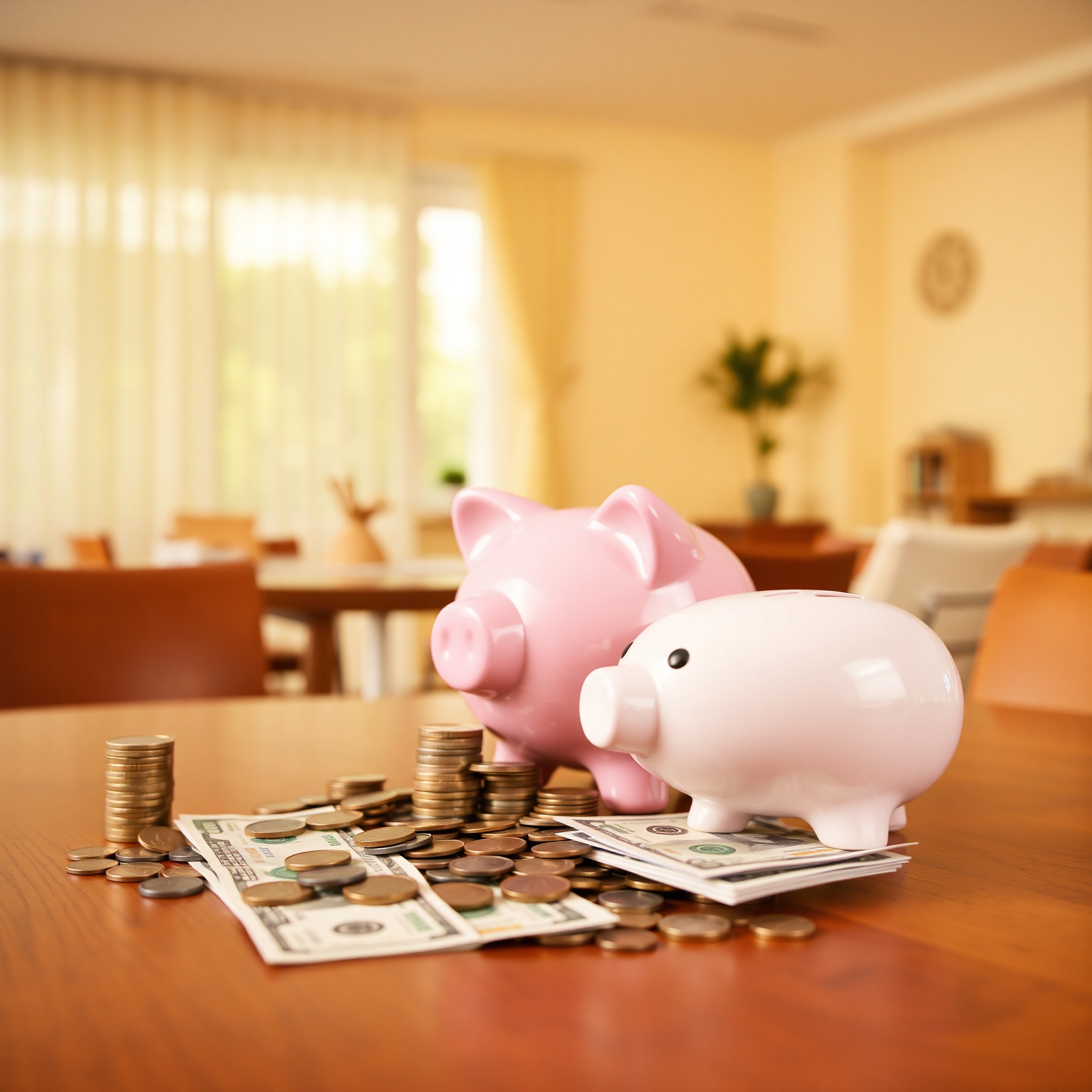 Emergency fund savings jar and piggy bank representing financial safety net