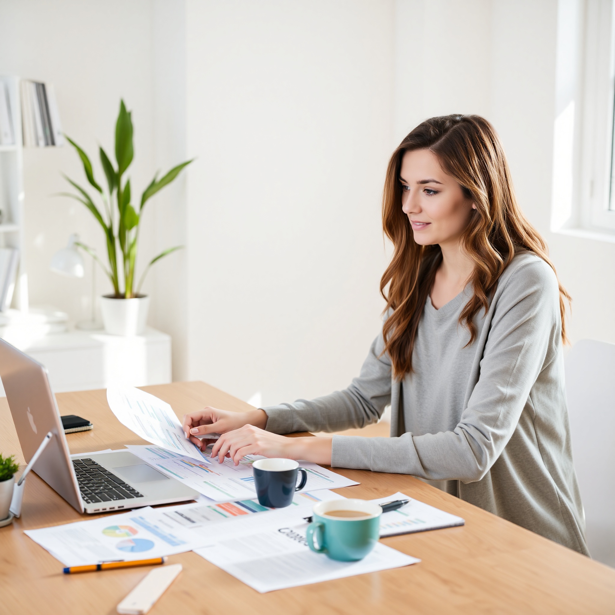 Confident professional man reviewing personal financial goals and investment performance with satisfaction